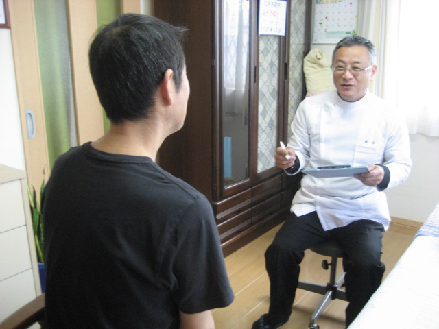 カウンセリングをしている様子